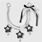 Keypus - Y2K Star Heart Bow Chain Bag Charm Keychain