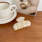 Beau - Cute Floral Print Hair Claw Clip