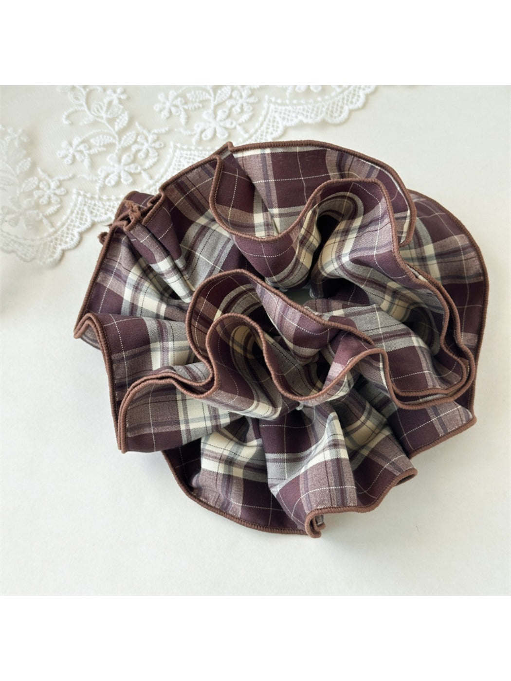 Gifty - Vintage Plaid Four Layer Scrunchie