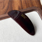 Beau acetate ponytail clip with tortoiseshell pattern isolated on a plain white background