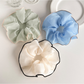 Gifty - Polyester Contrast Trim Oversized Scrunchie