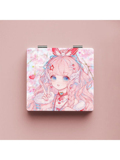 Mirroray - Printed Foldable Portable Makeup Mirror