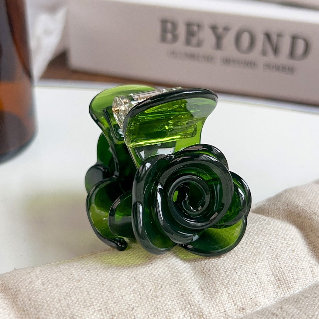 Beau - Acetate Rose Flower Claw Clip