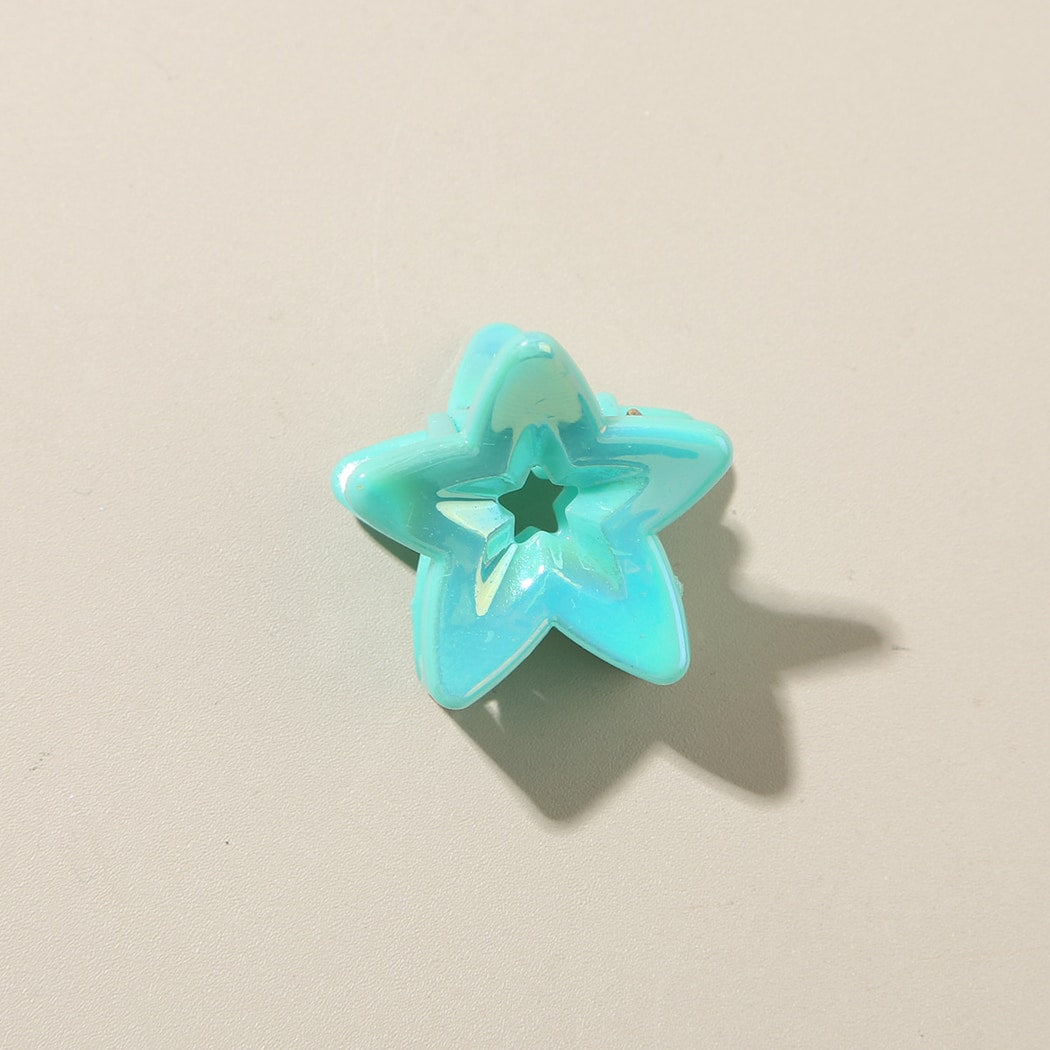 Beau - Glossy Star Shaped PS Decorative Claw Clip