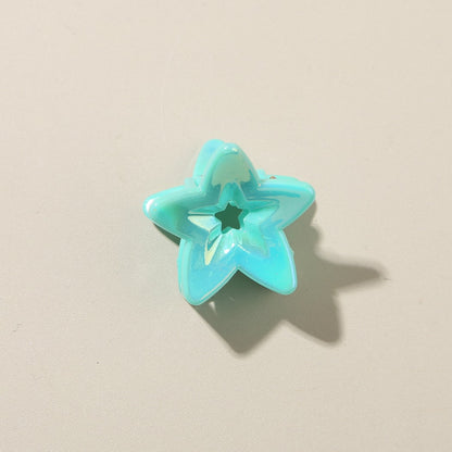 Beau - Glossy Star Shaped PS Decorative Claw Clip
