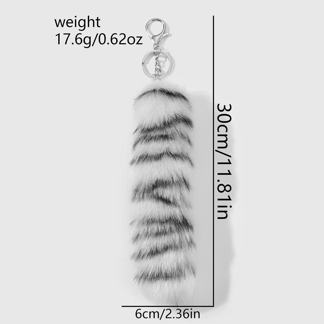 Keypus - Retro Y2K Animal Print Tail Keychain