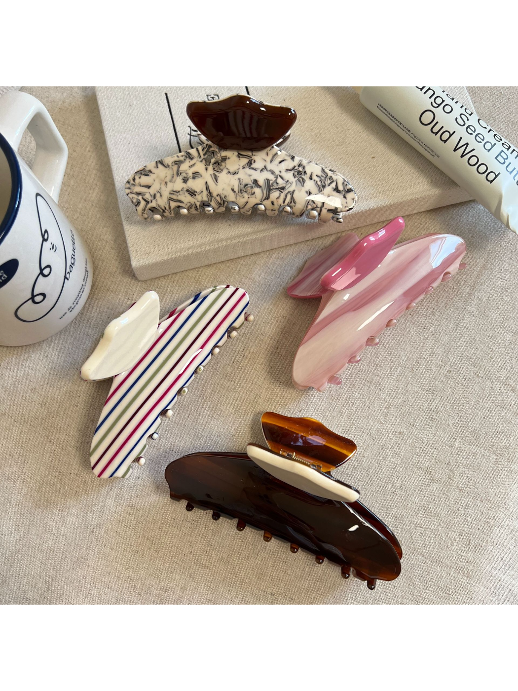 Beau - Colorful Striped Hair Clip