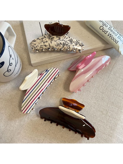 Beau - Colorful Striped Hair Clip