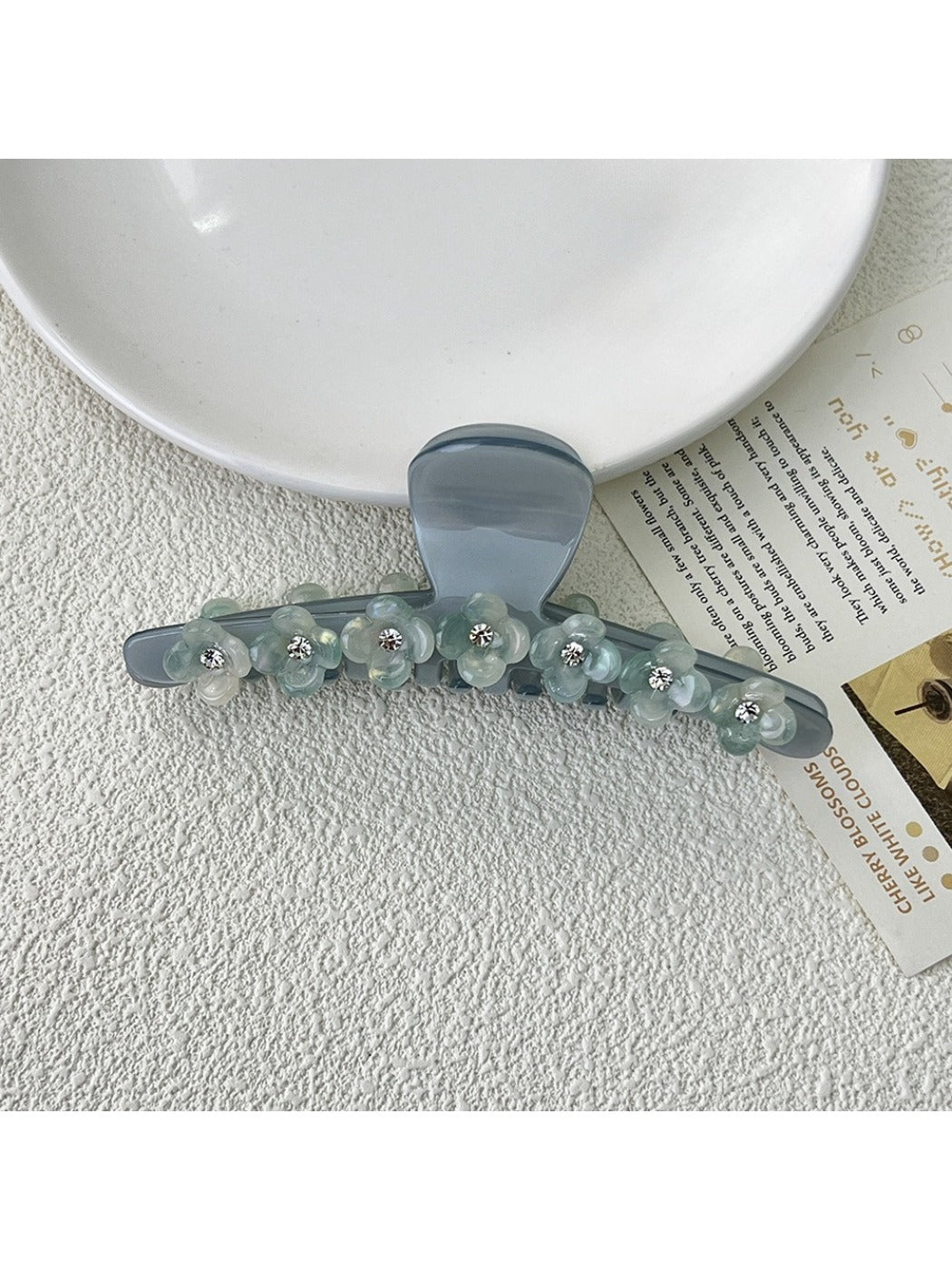 Beau - Glitter Floral Hair Clip