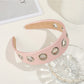 Gifty - Fashion PU Alloy Circle Accent Headband