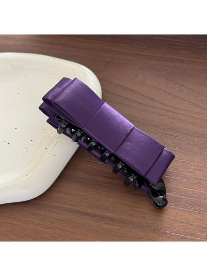 Beau - Sleek Bow Design Plastic Banana Clip