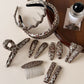 Beau - Leopard Print Patterned Fabric Claw Clip