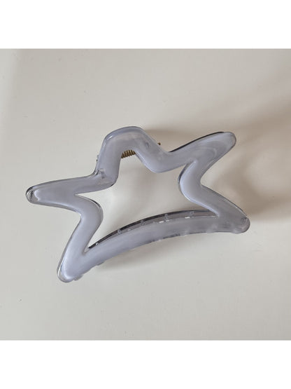 Beau - Openwork Five Pointed Star Claw Clip