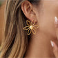 Earedge - Hibiscus Floral Motif Earrings