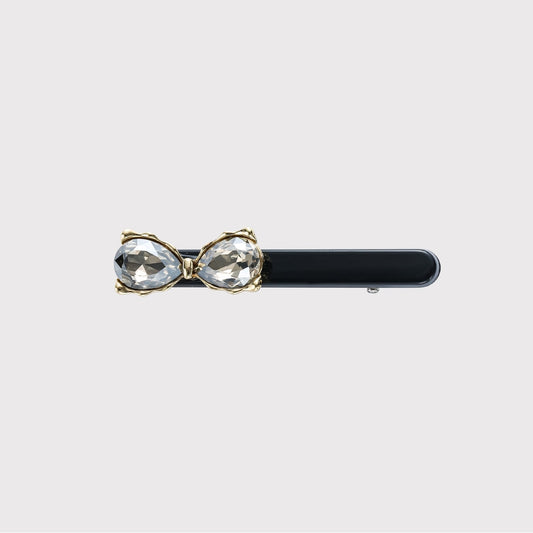 Beau - Elegant Bow and Oval Detail Side Barrette