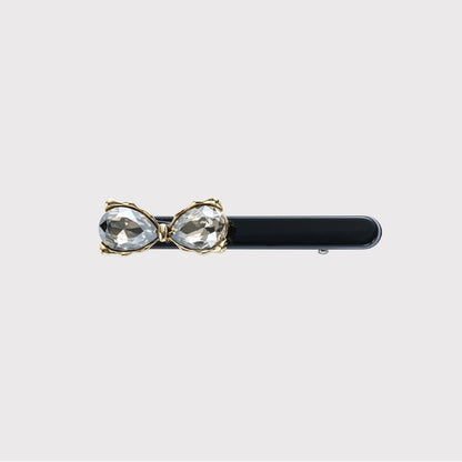 Beau - Elegant Bow and Oval Detail Side Barrette