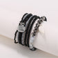 Lovra bracelet with gold and neutral beads styled with casual outfit