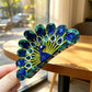 Beau - Decorative Peacock Style Acetate Claw Clip