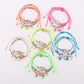 Lovra Earedge Ocean Style multi-row bracelet with blue and silver beads on a white background