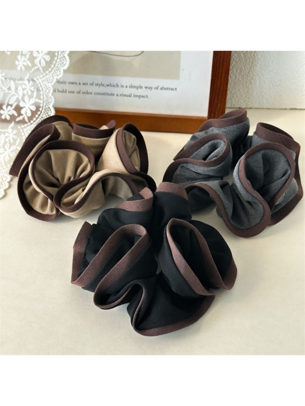 Gifty - Textured Two Tone Hair Ties