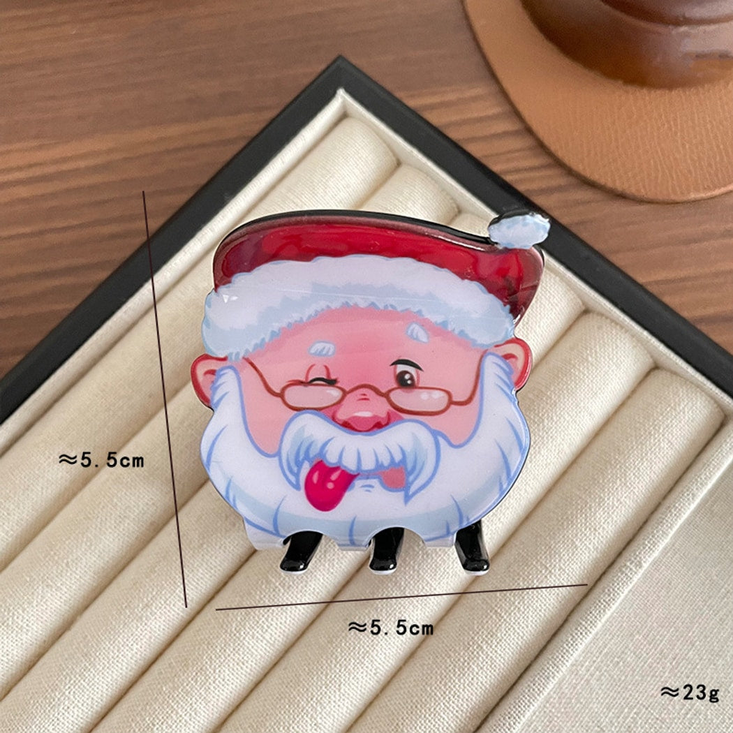 Beau - Playful Christmas Santa Design Claw Clip