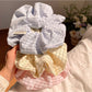 Gifty Lazy Style scrunchie showing textured fabric detail on white background