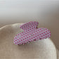 Beau - Semi-Circular Polka Dot Acetate Claw Clip
