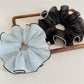Gifty - Pleated Ruffle Edge Chiffon Scrunchie