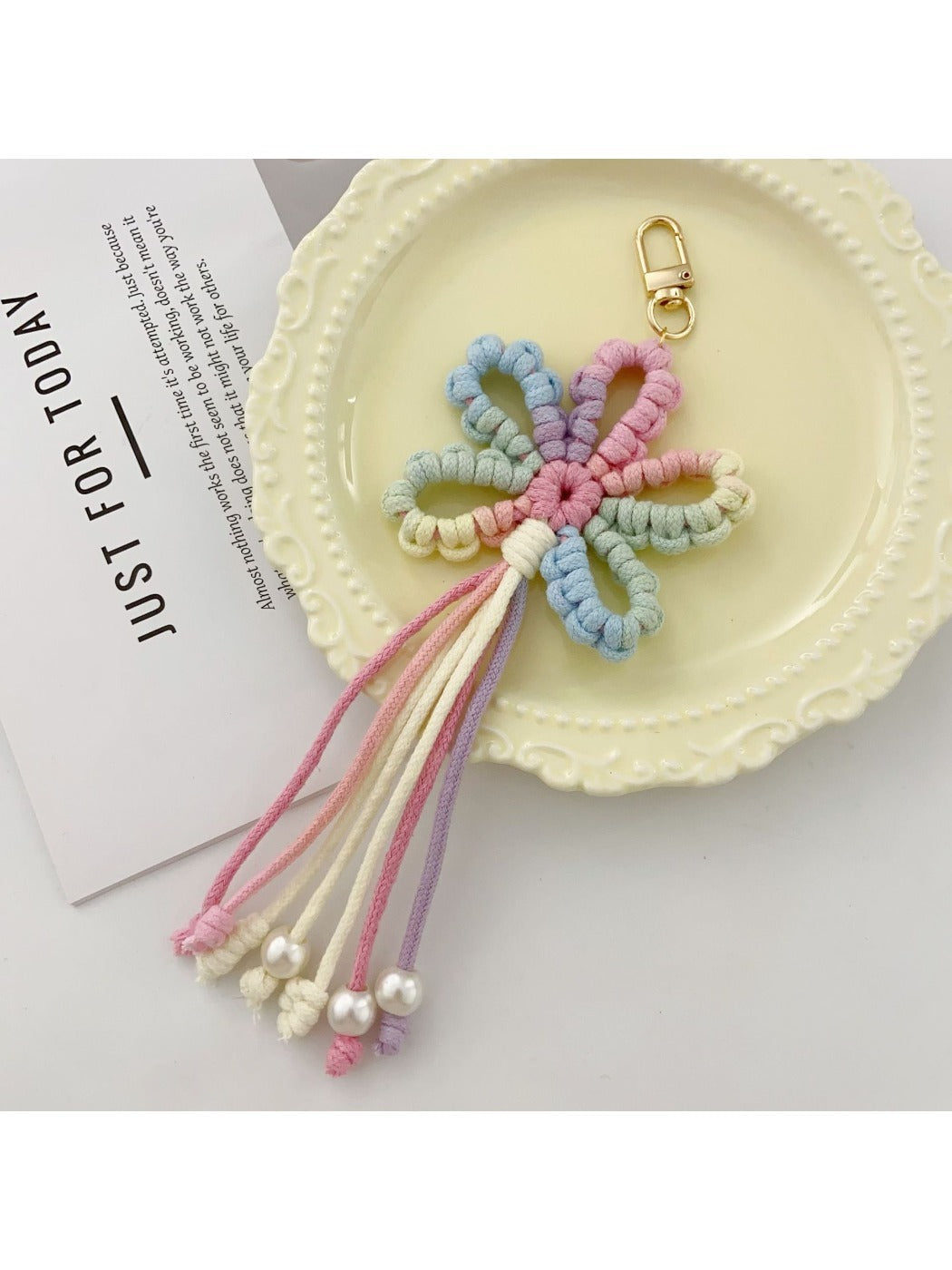 Keypus - Flower Bag Charm Car Keychain Accessory