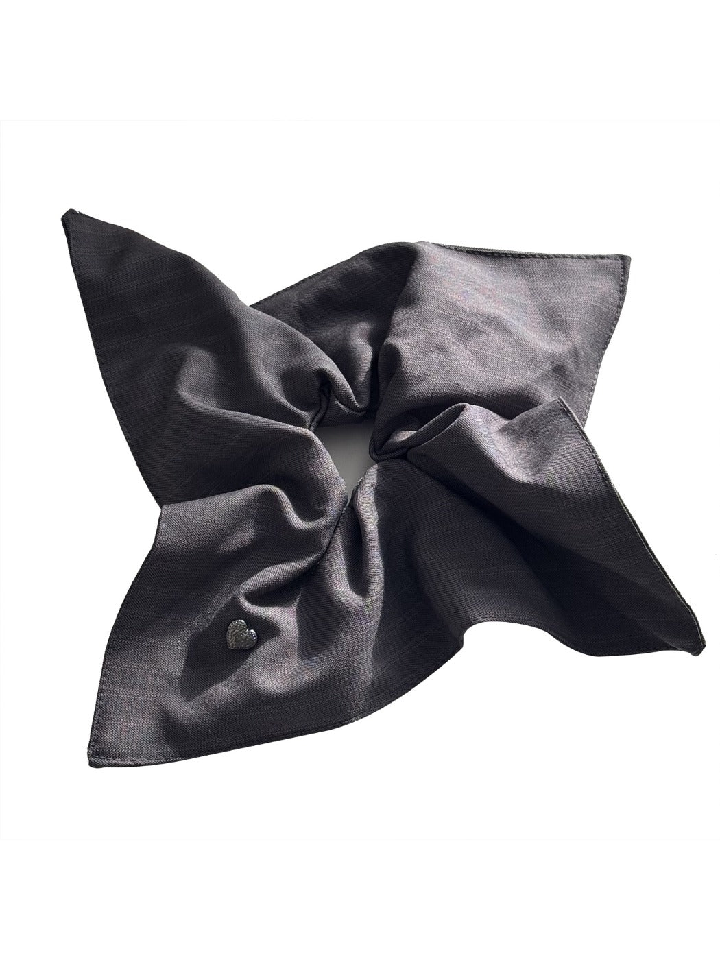 Gifty - Square Scrunchie Hair Tie Striped Fabric