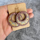 Earedge - Elegant Wooden Sunflower Earrings