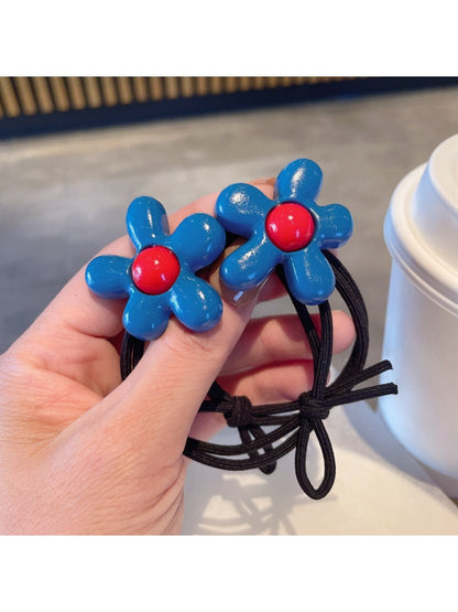 Gifty - Blue Flower Hair Tie