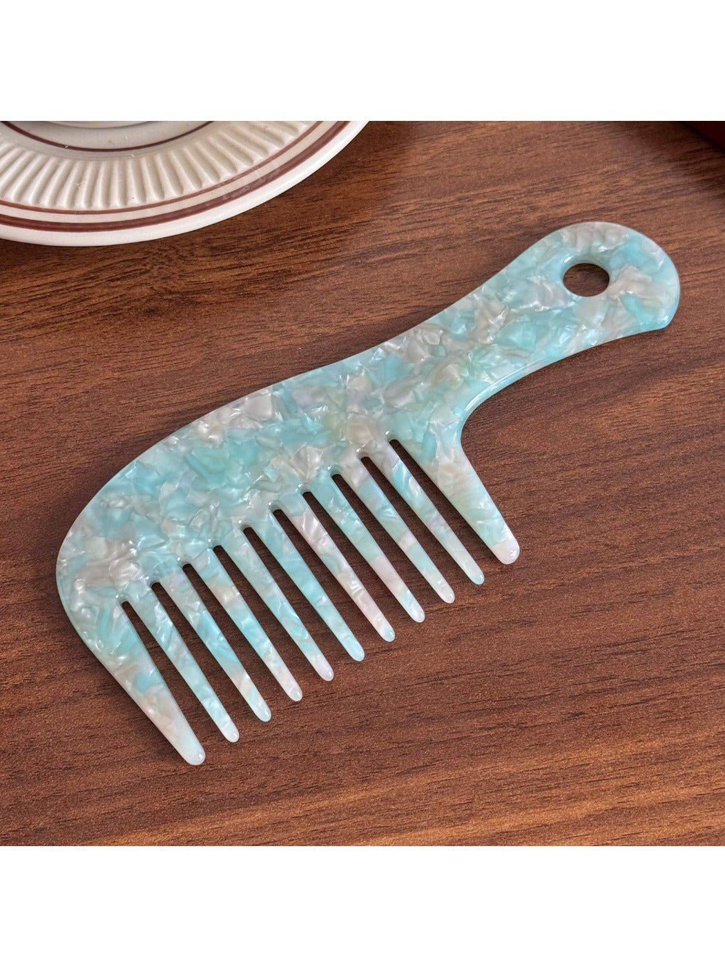 Camerow - Elegant Acetate Hair Comb with Wide Teeth