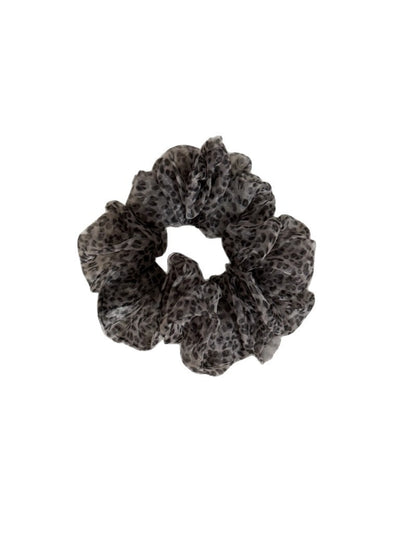 Gifty - Leopard Print Polyester Ponytail Scrunchie