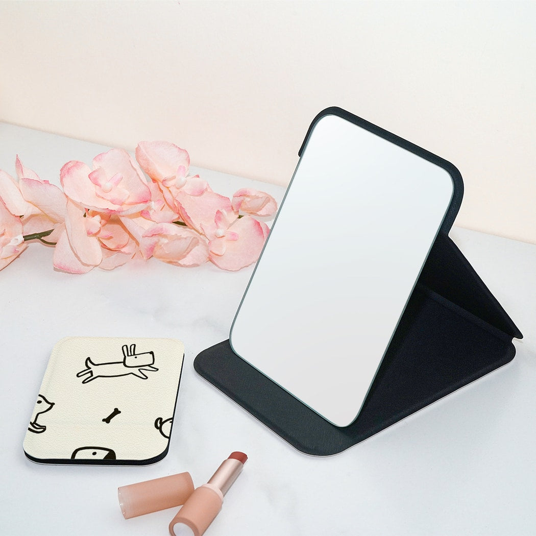 Mirroray - Folding Animal Print Desktop Makeup Mirror