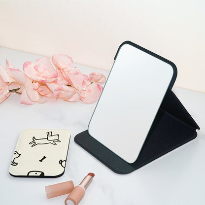 Mirroray - Folding Animal Print Desktop Makeup Mirror