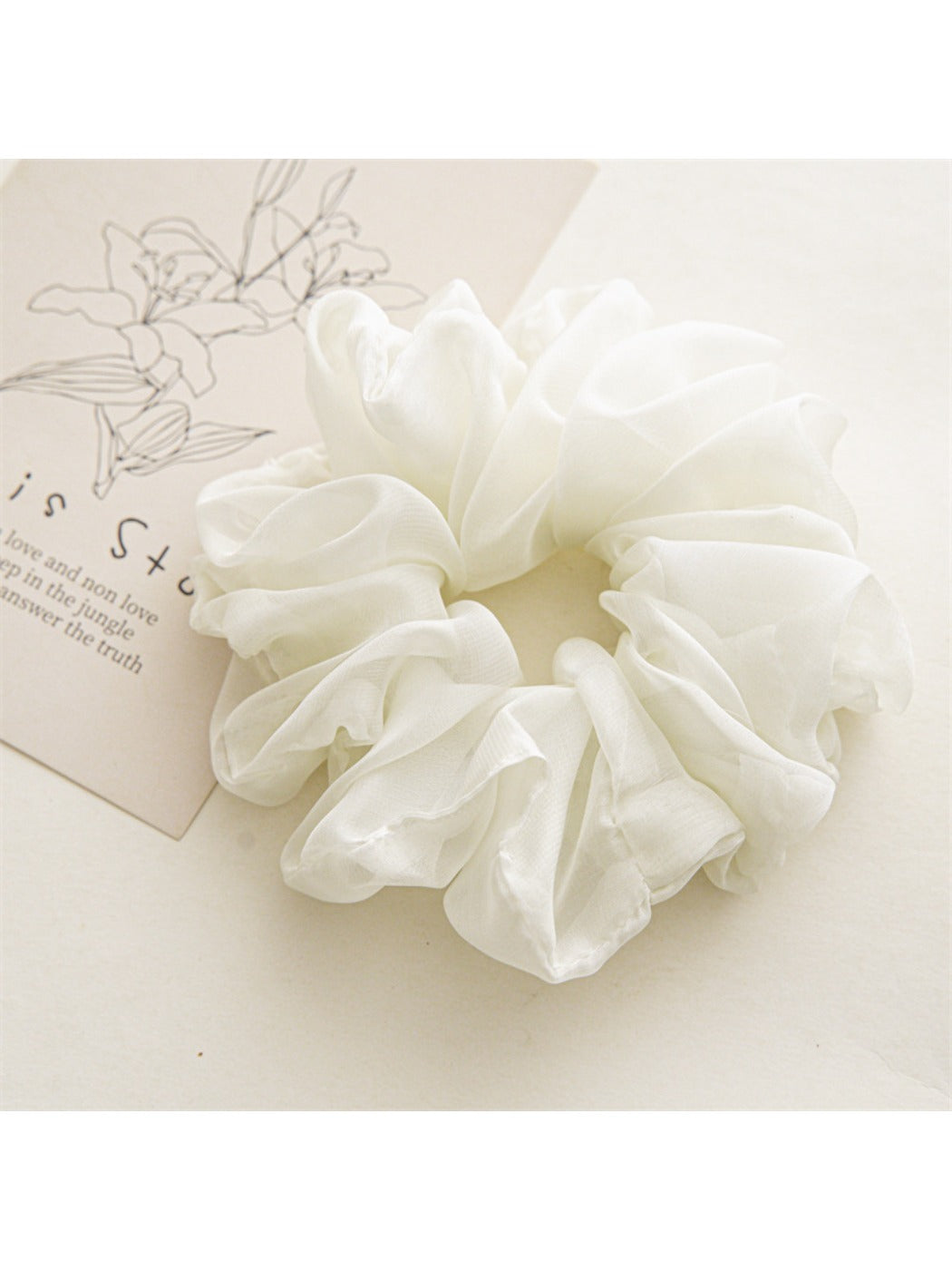 Gifty - Solid Color Chiffon Scrunchie