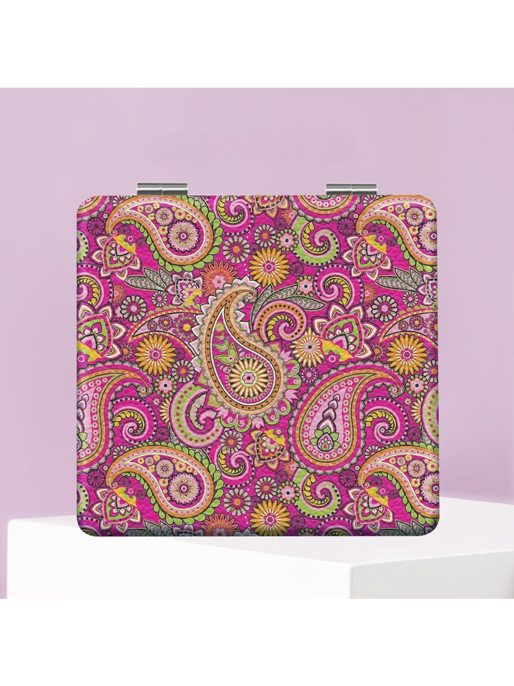 Mirroray - Vintage Patterned Square Compact Mirror