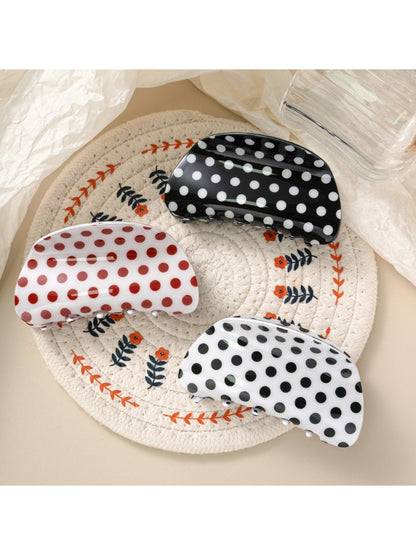 Beau - Minimalist Polka Dot Shark Claw Clip