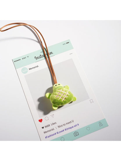 Keypus - Cute Green Turtle Keychain