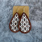 Earedge - Wooden Teardrop Vintage Earrings