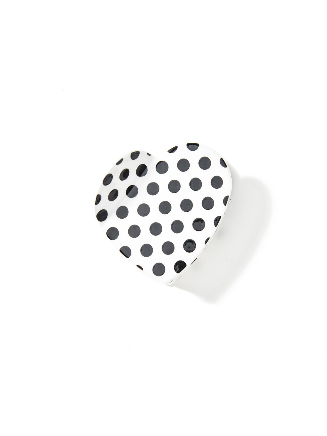 Beau - Polka Dot Heart Acetate Fiber Claw Clip