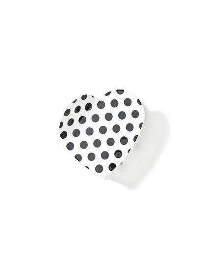Beau - Polka Dot Heart Acetate Fiber Claw Clip