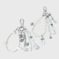 Keypus - Muted Ocean Motif Beaded Keychain