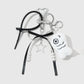 Keypus - Lace Bow Plush Bone Shape Keychain