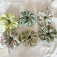 Close-up of Gifty Sweet Green Style Scrunchie made from soft green fabric