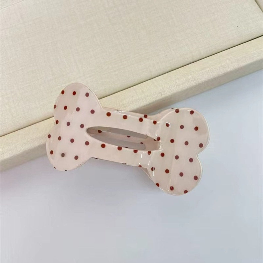 Beau - Y2K Patterned Bone Shape Hair Clip