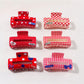 Beau - Red Tone Claw Clip