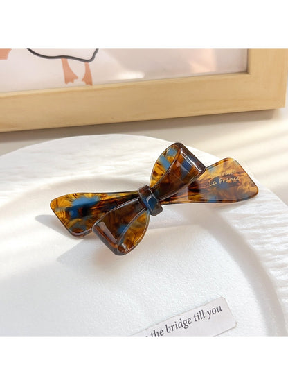 Beau - Adorable Asymmetrical Bow Hair Clips