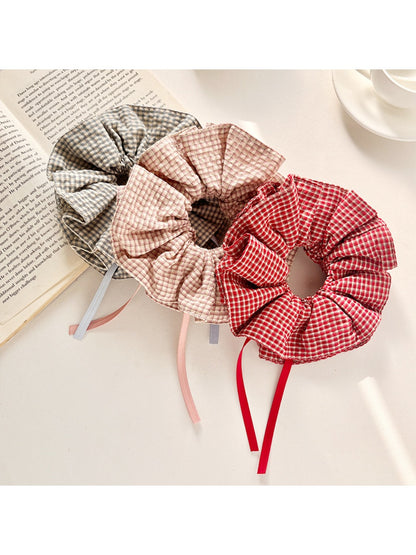 Gifty - Plaid Scrunchie Hair Tie for Women